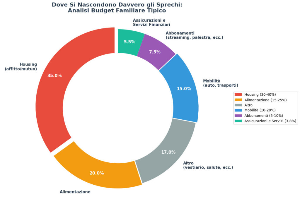come risparmiare soldi, dove si nascondono gli sprechi